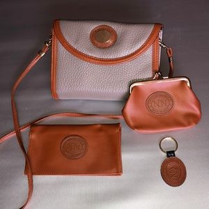 Vintage Nikki Nonno Beige Purse Set